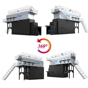 Reciprocating Grate Biomass-Fired Steam Generator Boiler 8-50 T/H with Economizer