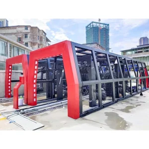 Red Customized Automatic Tunnel Car Wash Machine