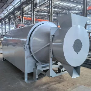 Rotary Drum Dryer for BSF Larvae Soybean Residue Olive Pomace and Animal Feed