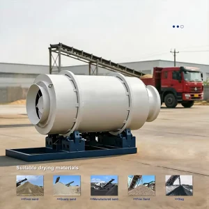 Rotary Drum Dryer for Large-Scale Silica Sand Drying Integrated Industrial Heating System CE