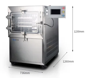 SJ-20F Industrial Shelf Freeze Dryer Lyophilizer 0.24m² PLC Vacuum Drying Equipment for Pilot Research
