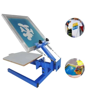 Semi-Automatic 1-Color 1-Station Screen Printing Machine with Motor 35kg