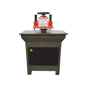 Semi Automatic 12 Ton Hydraulic Shoe Die Slitting Machine Swing Arm Clicker Press for Leather Cutting