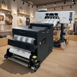 Semi-Automatic DTF T-Shirt Printing Machine, 60cm PET Film Printer for Textile DTF Sheets