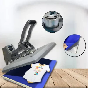 Semi-Automatic Electric 38 x 38 T-Shirt Heat Press Machine, 220V/380V Garment Flatbed