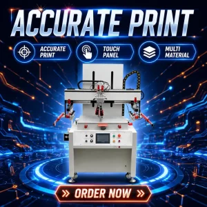 Semi-Automatic Electric High-Speed Silk Screen Printing Machine with Vacuum Worktable for Advertising Boards and Fabrics