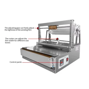 Semi-Automatic Plastic Film Wrapping and Ironing Machine for Bags and Pouches, 220V