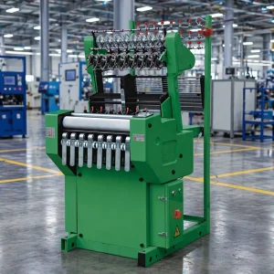 Servo Motor-Driven Shuttleless Webbing Loom for Cotton Ribbon