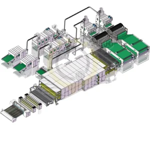 Silk-Like Thermoplastic Fiber Wadding and Sintepon Production Line with Glue Wadding Machine
