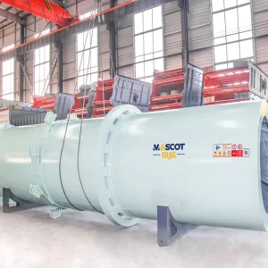 Single Cylinder Heavy Duty Rotary Dryer with Pump Gas Heating for River Sand