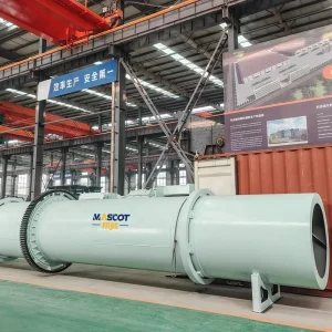 Single Cylinder Rotary Dryer 13.5-24.1TPH for Iron Ore and Bauxite Powder Drying