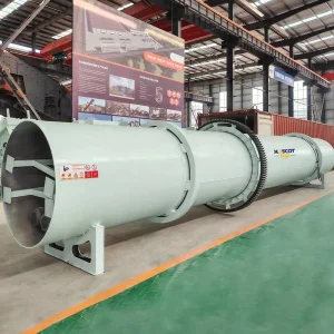 Single Cylinder Rotary Dryer with Gear Pump for Mineral Slag Gypsum and Limestone Factory Direct Supply