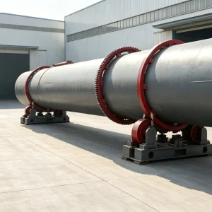 Single Drum Continuous Rotary Dryer for Mine Tailings and Slag Mineral Waste Recovery