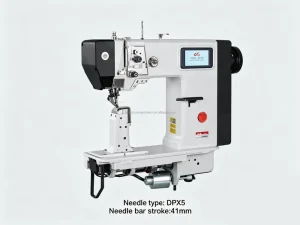 Single-Head Needle-Post-Bed Industrial Computerized Roller Sewing Machine with Motor for Leather Soles and Uppers, Shoe Repair, 220V