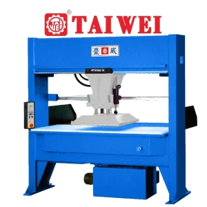 Slipper and Shoe Making Traveling Head Hydraulic Fabric and Leather Cutting Machine with Motor Bearing 40 Ton Force