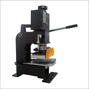 Small-Scale Workshop Leather Pattern Embosser Manual Heat Press Machine 220V Motor Hot Stamping Equipment