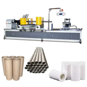 Spiral Paper Tube Core Forming Winding Machine with PLC Control, High-Speed 0-35 m/min