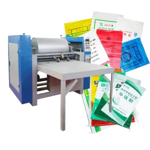 Spunbond Nonwoven Fabric Bag Printing Machine, 1-4 Colors, for PP Polythene Plastic Woven Feed and Rice Bags