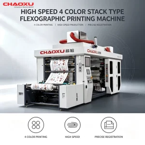 Stack Type High-Speed Flexo Printing Machine with Automatic Tension Control