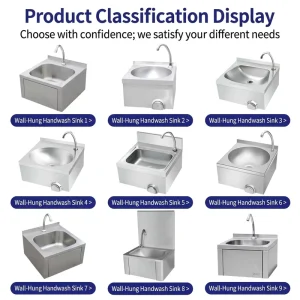 Stainless Steel 201/304 Knee-Operated Wall-Mounted Hand Wash Sink Faucet, Swing-Open, Clinic Surgical