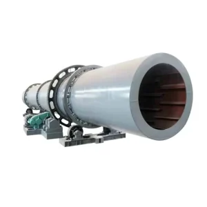 Stainless Steel Single Drum Rotary Dryer 380V Mineral Powder Sand Limestone Drying Equipment