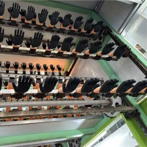Steel PLC Latex Foam Dipping Safety Glove Making Machinery