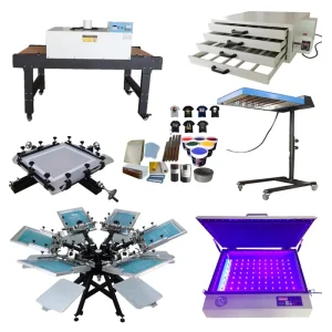 T-Shirt Textile Fabric Round Rotary Screen Printing Machine Kit