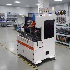 T09 Double-Arm Industrial Casing Winding Machine, Single Winding Shaft, Automatic Transformer Coil Winding Equipment