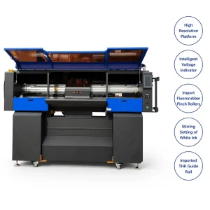 T808 Industrial DTF Textile Printer with 8 I3200-A1 Heads and High-Resolution Platform