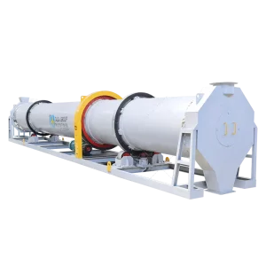 TDQ Rotary Drum Dryer with PLC and Ti for Pomace, Cassava, Sludge, Sugarcane Bagasse and Manure