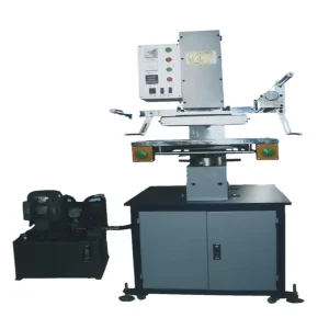 TJ-63 Hydraulic Heat Press Machine for Paper, Leather, Plastic, Wood and Textiles with Semi-Automatic Logo Stamping