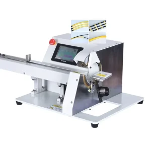 TR-LX1050 Touch Screen Automatic Pulling Tape Wrapping Winding Machine 0.1-30mm Wire OD 1050mm Max Feed Length
