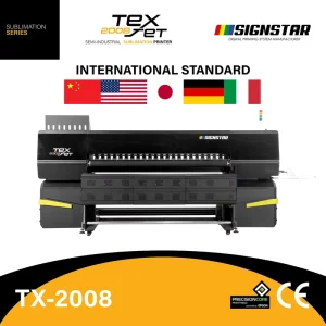 TX-2008 8 i3200-A1 Heads Sublimation Printer 2m Textile Printing Machine for Fabric Garments