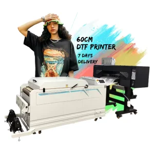 Textile DTF Inkjet Printer with Four I3200 Heads for T-Shirt and Clothing