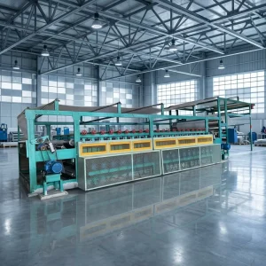 Textile Finishing Sueding Machine with 18 Rollers, Independent Motor Drive and PLC Control