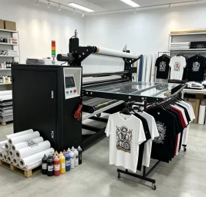 Textile Sublimation Calender Roller Heat Transfer Press Printing Machine for T-Shirt Fabric