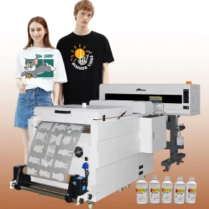 Textile T-Shirt Printing Machine 60cm with 2pcs I1600 Heads