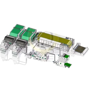 Thermal Bonded Soft and Hard Wadding Production Line for Air Filter Materials