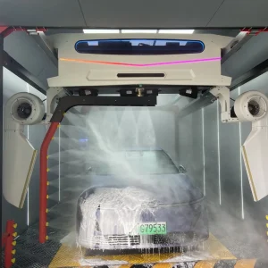 Touchless Automatic Car Wash System with 360-Degree Rotating Arm for Gas Stations and Auto Shops
