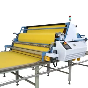 Tubular Fabric Laying and Spreading Machine with Quarter Turner Device