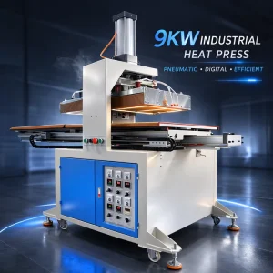 Underwear Cup Joining Machine, Dual Workbench, 9KW Thermal Lamination Bonding Press