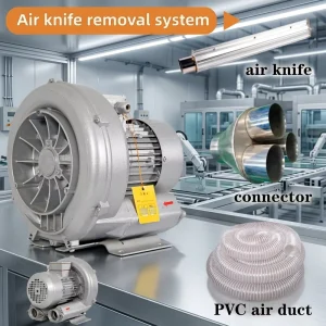 Uniform Airflow Aluminum Dry Cabinet Air Knife Drying Blower System Pump for Print Drying Glass Cleaning Dust Blow-Off