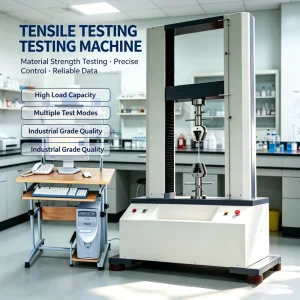 Universal Tensile Strength Tester for Metal, Plastic, Rubber, and Textile Material Break Testing