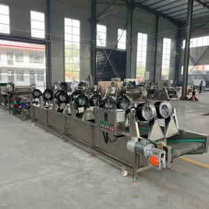 Vegetable and Fruit Tumbling Air Drying Machine for Surface Moisture Removal