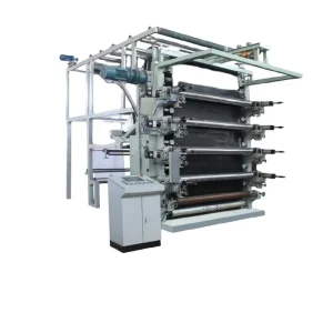 Vertical Automatic Textile Printing Machine for Knitted and Woven Fabric with Guide Tape Gravure