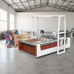 Vision Oscillating Knife Cutting Machine for Soft Furniture Sofa Mattress Upholstery Leather Fabric