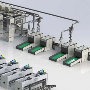 Wet Wipes Spunlace Machine, Hydroentangled Nonwoven Line for Personal Care Products