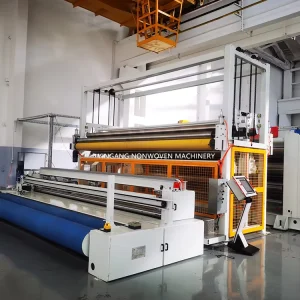 Winding and Cutting Machine for Needle Punched Nonwoven Fabric