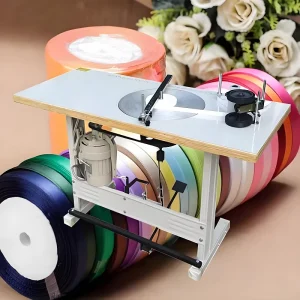 Winding and Rolling Machine for Elastic Band, Roller Belt, and Webbing