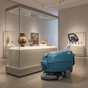 X3 Walk-Behind Floor Scrubber with 24V 7.5A Charger